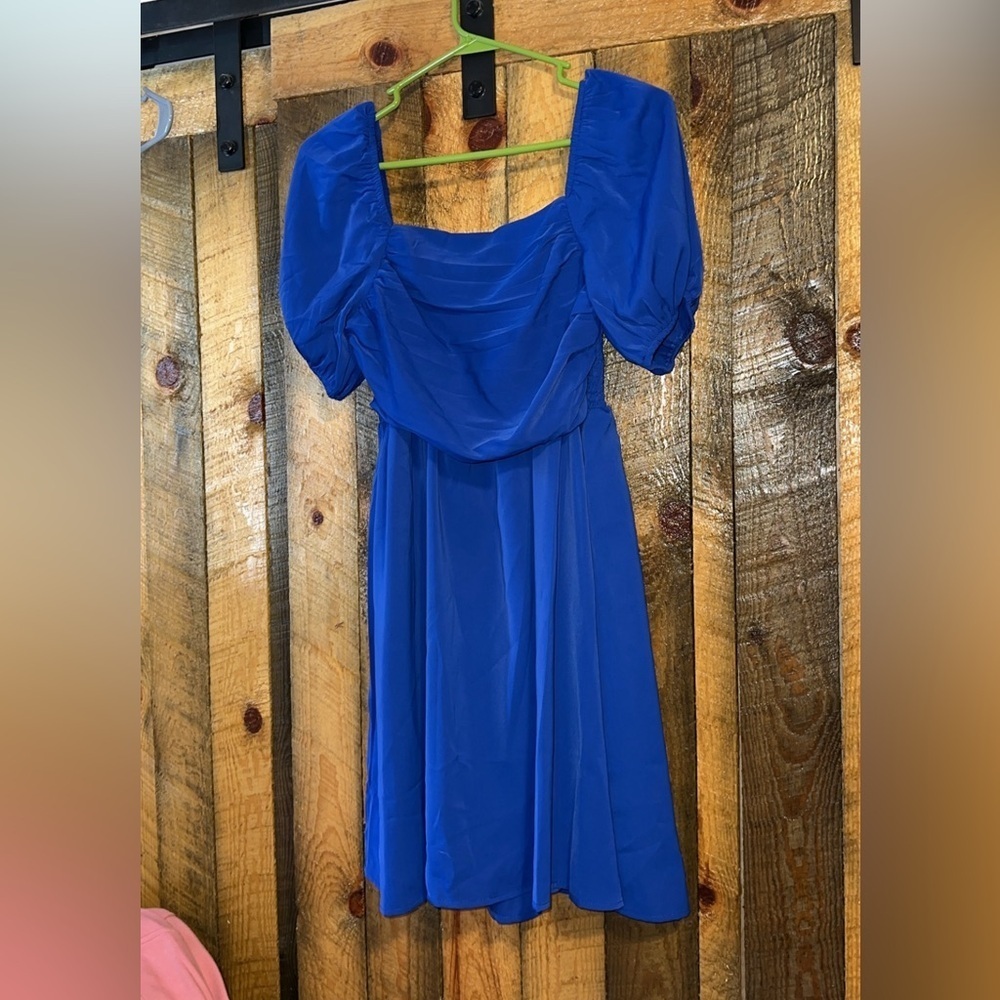 Gorgeous blue mini dress